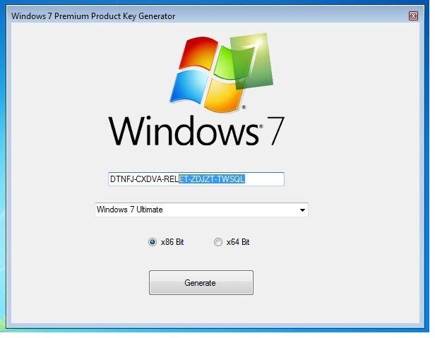 Windows 7 Ultimate 86 Bit Product Key Generator Free Download
